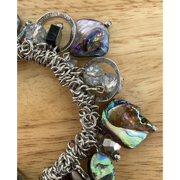 Erica Lyons Charm Bangle Bracelet Multicolor Crystals/Stones Fashion Jewelry - Picture 8 of 11